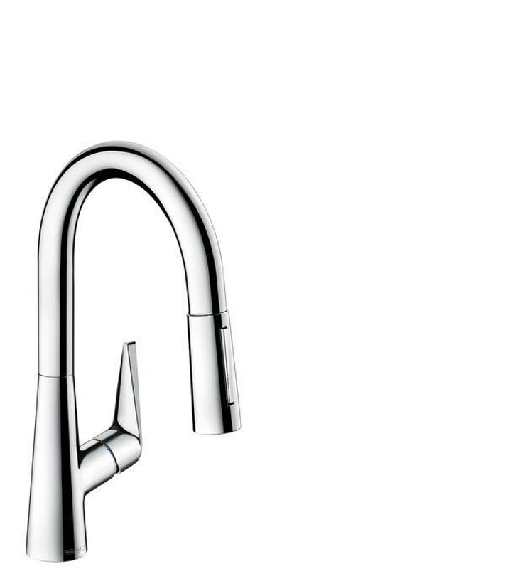 hansgrohe Talis M51 Single Lever Kitchen Mixer 160, pull out Spray, 2 Jet sBox Inc.  Junction 2 Interiors Bathrooms