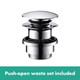 hansgrohe Finoris Single Lever Basin Mixer 100 with Push Open Waste Set  Junction 2 Interiors Bathrooms