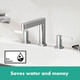 hansgrohe Finoris 3-Hole Basin Mixer 110 With Push-Open Waste Set  Junction 2 Interiors Bathrooms