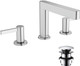 hansgrohe Finoris 3-Hole Basin Mixer 110 With Push-Open Waste Set  Junction 2 Interiors Bathrooms