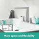 hansgrohe Finoris 3-Hole Basin Mixer 160 With Push-Open Waste Set  Junction 2 Interiors Bathrooms