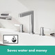 hansgrohe Finoris 3-Hole Basin Mixer 160 With Push-Open Waste Set  Junction 2 Interiors Bathrooms