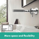 hansgrohe Finoris Single Lever Basin Mixer For Concealed Inst Wall Mount With Spout  Junction 2 Interiors Bathrooms