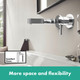 hansgrohe Finoris Single Lever Basin Mixer For Conc Inst Wall Mounted inc. Spout  Junction 2 Interiors Bathrooms