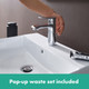hansgrohe Metris Single Lever Basin Mixer 110 With Pop-Up Waste Set  Junction 2 Interiors Bathrooms