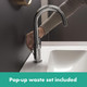 hansgrohe Vernis Blend Single Lever Basin Mixer With Swivel Spout and Pop Up Waste  Junction 2 Interiors Bathrooms