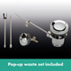 hansgrohe Vernis Blend Single Lever Basin Mixer 100 With Pop-Up Waste  Junction 2 Interiors Bathrooms