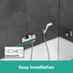 hansgrohe Vernis Shape Single Lever Bath Mixer For Exposed Inst  Junction 2 Interiors Bathrooms