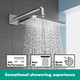 hansgrohe Croma E Overhead Shower 280 1Jet  Junction 2 Interiors Bathrooms