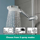 hansgrohe Croma E Showerpipe 280 1Jet With Thermostat  Junction 2 Interiors Bathrooms