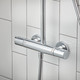 hansgrohe Crometta S Showerpipe 240 1Jet With Thermostat  Junction 2 Interiors Bathrooms