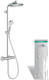 hansgrohe Crometta S Showerpipe 240 1Jet With Thermostat  Junction 2 Interiors Bathrooms
