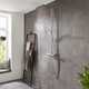 hansgrohe Crometta E Showerpipe 240 1Jet With Thermostat  Junction 2 Interiors Bathrooms
