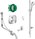 hansgrohe Soft Cube Valve With Raindance Select Rail Kit & Exafill  Junction 2 Interiors Bathrooms