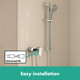 hansgrohe Vernis Blend Single Lever Shower Mixer For Exposed Inst  Junction 2 Interiors Bathrooms