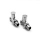 Reina Portland Straight Chrome Radiator Valves  Junction 2 Interiors Bathrooms