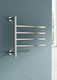 Reina Rance Electric Towel Rail - 475 X 500 Polished  Junction 2 Interiors Bathrooms