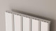 Reina Vicari Vertical Aluminium Radiator - 1800 X 300 Double White  Junction 2 Interiors Bathrooms