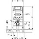 Geberit Duofix WC Frame 98cm With Sigma 12cm Front Operated Cistern  Junction 2 Interiors Bathrooms