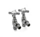 Reina Bronte Traditional  Angled Towel Rail Valves  Junction 2 Interiors Bathrooms