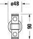 Duravit D-Code Towel Rail 400mm 2 Arms  Junction 2 Interiors Bathrooms