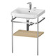 Duravit Metal Console With Happy D.2 Plus Basin 850x575x490mm, FS  Junction 2 Interiors Bathrooms