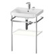 Duravit Metal Console With Happy D.2 Plus Basin 850x575x490mm, FS  Junction 2 Interiors Bathrooms