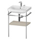 Duravit Metal Console With Happy D.2 Plus Basin 850x575x490mm, FS  Junction 2 Interiors Bathrooms