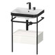 Duravit Metal Console 1 Dwr 850x575x490mm FS W/ Happy D.2 Plus Basin  Junction 2 Interiors Bathrooms