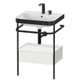 Duravit Metal Console 1 Dwr 850x575x490mm FS W/ Happy D.2 Plus Basin  Junction 2 Interiors Bathrooms