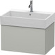 Duravit L-Cube Vanity Unit, 1 Pull-Out Comp. 394x684x459  Junction 2 Interiors Bathrooms