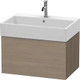 Duravit L-Cube Vanity Unit, 1 Pull-Out Comp. 394x684x459  Junction 2 Interiors Bathrooms