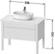 Duravit Luv Vanity Unit FS, 1 Pull Out Compartment, 1 Drawer 743x938x570mm  Junction 2 Interiors Bathrooms