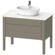 Duravit Luv Vanity Unit FS, 1 Pull Out Compartment, 1 Drawer 743x938x570mm  Junction 2 Interiors Bathrooms