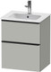 Duravit D-Neo Vanity Unit Wall Mounted 625x510x402 1 Drawer  Junction 2 Interiors Bathrooms