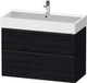 Duravit D-Neo Vanity Unit Wall Mounted 625x984x442 1 Drawer  Junction 2 Interiors Bathrooms