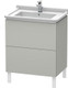 Duravit L-Cube Vanity Unit Freestanding 670, F 030470, 2 Drawer  Junction 2 Interiors Bathrooms