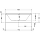  Duravit Vero Bathtub 1800x800mm 2 Slopes Built-In Incl Feet 700148000000000 