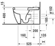 Duravit ME by Starck Toilet Freestanding 660mm Washdown  Junction 2 Interiors Bathrooms