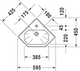 Duravit 1930 Series Handrinse Basin 595mm Corner Model 1TH  Junction 2 Interiors Bathrooms