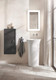 Duravit White Tulip Washbasin Freestanding, 500mm  Junction 2 Interiors Bathrooms