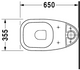 Duravit D-Code Toilet Close-Coupled 650mm Washdown  Junction 2 Interiors Bathrooms