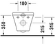 Duravit DuraStyle Toilet Wall Mounted 540mm Washdown Durafix  Junction 2 Interiors Bathrooms