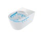  Duravit ME by Starck Toilet-Set WM, Rimless Washdown, Durafix 45300900A1 