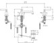 Lefroy Brooks Mackintosh Lever Deck Mounted 3 Hole Basin Mixer - Pop Up Wastee ML1228CP 