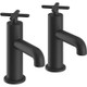  Heritage Salcombe Bath Pillar Taps Chrome 