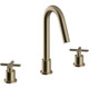  Heritage Salcombe 3 Tap Hole Basin Mixer 