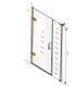  Matki Eauzone Plus Hinged Door From Wall & Inline Panel For Recess 800mm 