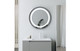 Nocturnal 600mm Round Front-Lit LED Bathroom Mirror - Matt Black  Junction 2 Interiors Bathrooms