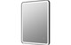 Chic Noir 600mm Rectangle Front-Lit LED Bathroom Mirror - Matt Black  Junction 2 Interiors Bathrooms